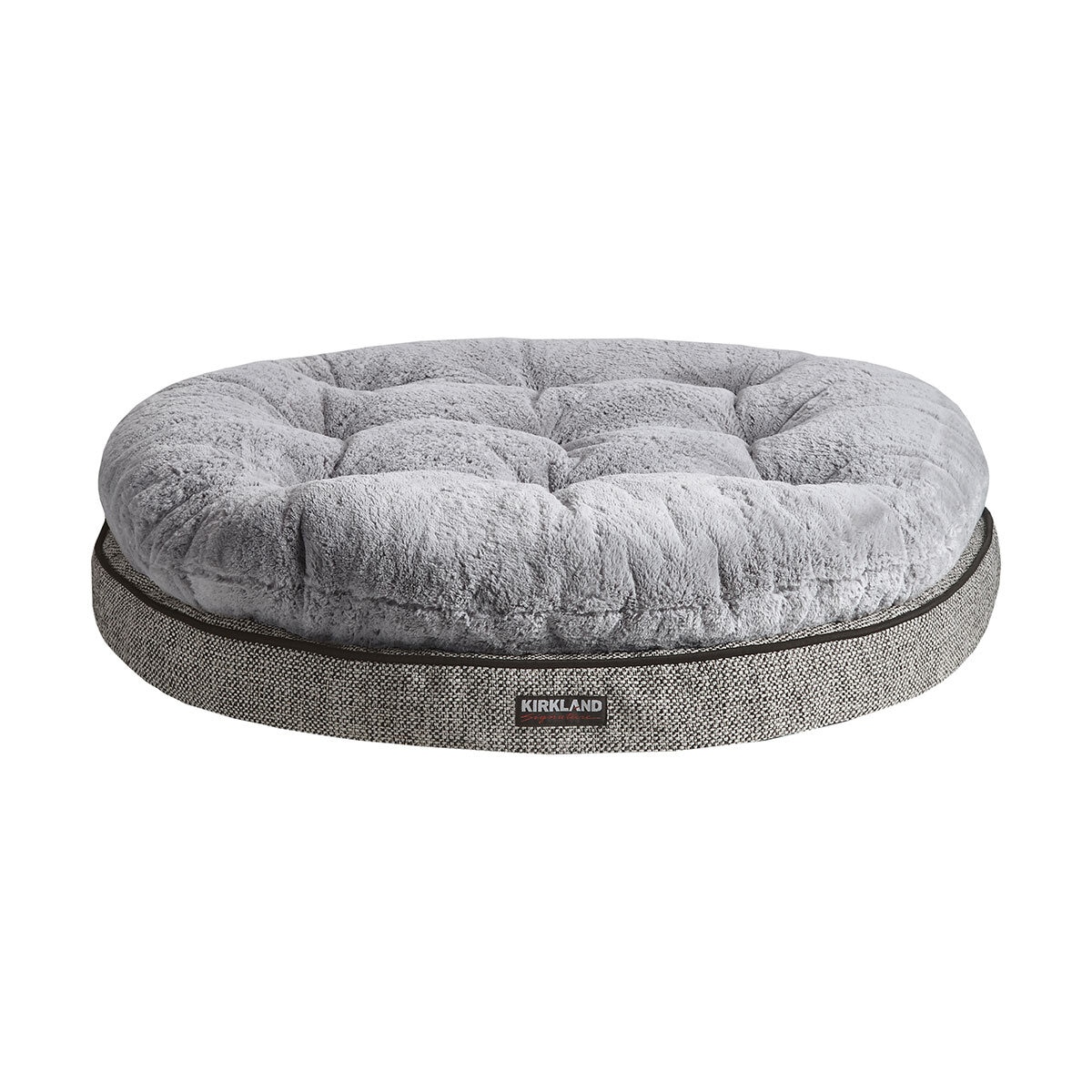 Kirkland Signature Round Pillow Orthopaedic Dog Bed, Grey