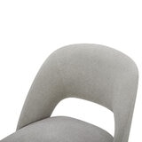 Kobe Grey Fabric Dining Chairs, 2 Pack