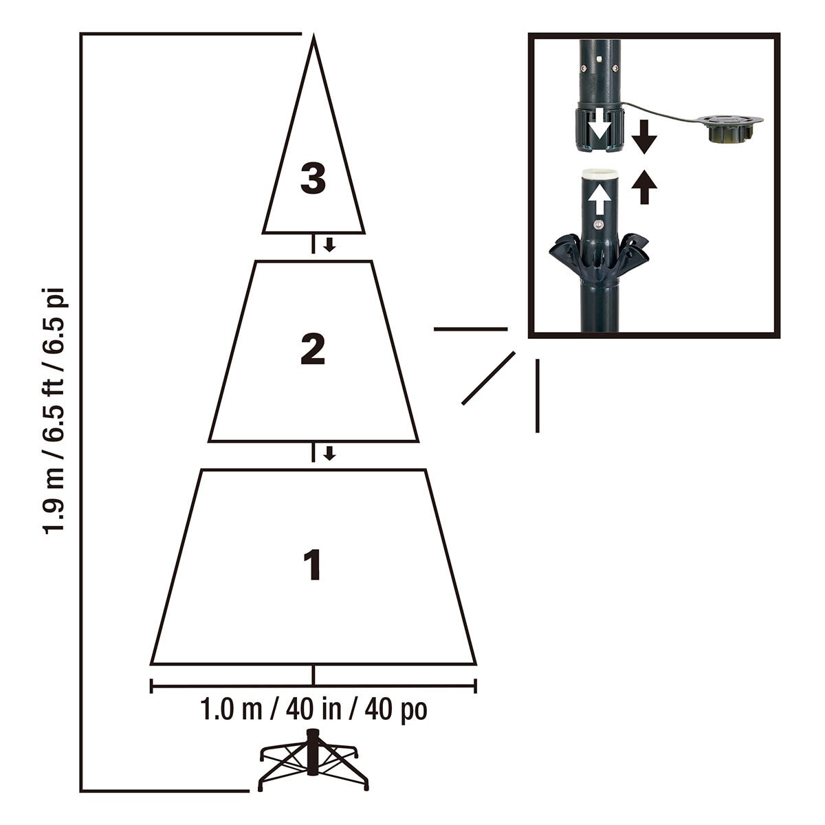 6.5 ft (1.98m) Pre-Lit Aspen Artificial Christmas Tree with 1200 Colour Changing Micro LED Lights 6.5 ft (1.98m) Pre-Lit Aspen Artificial Christmas Tree with 1200 Colour Changing Micro LED Lights
