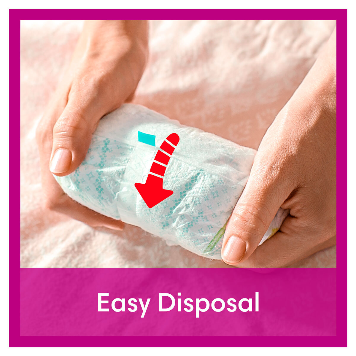 key feature of nappy easy disposal