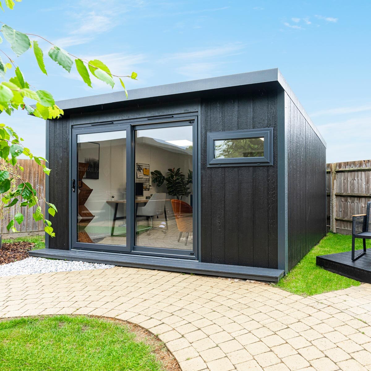 Installed Green Retreats Basebox Garden Room 4.2m x 3.6m