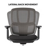 DAMS ELISE BLACK MESH BACK OPERATOR CHAIR WITH HEADREST AND BLACK MESH SEAT