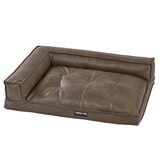 Kirkland Signature Medium Bolster Bed in Faux Leather, 28"x 36"x 9"