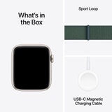 Apple Watch SE GPS, 44mm Starlight Aluminium Case with Starlight Sport Band Loop, MXEW3QA/A