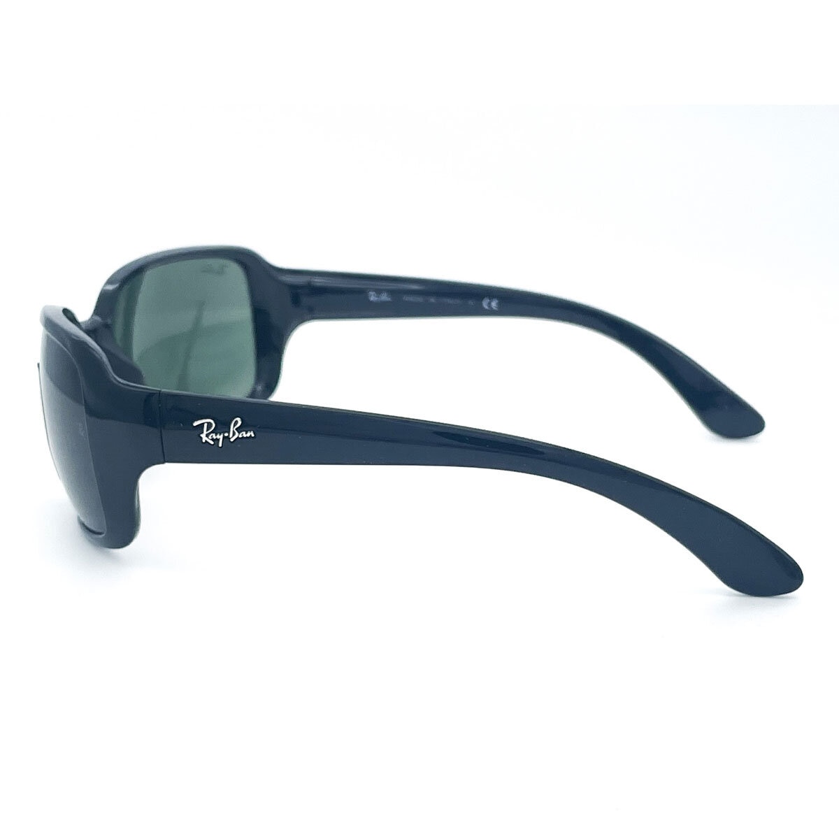 Rayban Black Sunglasses with Green Lenses, RB4068 601