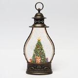 Holiday Scene Lantern In Christmas Tree Scene cut out image