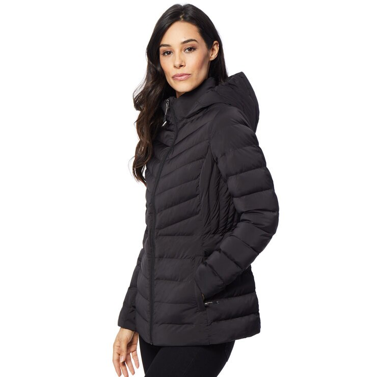 32 Degrees Women's Quilted Jacket with Hood in Black, Medium | Costco UK