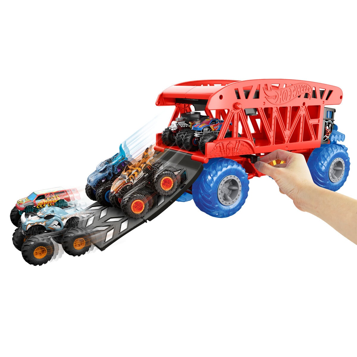 Hot Wheels Monster Truck Boneshaker Hauler Item Image