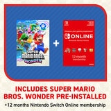 Nintendo Switch OLED with Super Mario Wonder Bros. Wonder & 12 Months Nintendo Switch Online Subscription