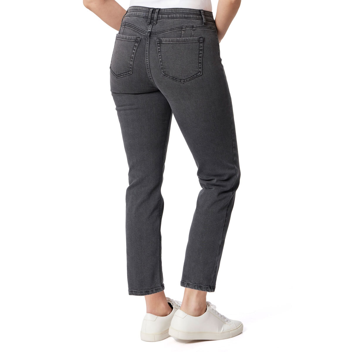 Briggs Ladies Mid Rise Stretch Jean in Black