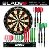 Winmau Blade 6 Dartboard with Darts & Oche Line Winmau Blade 6 Dartboard with Darts & Oche Line