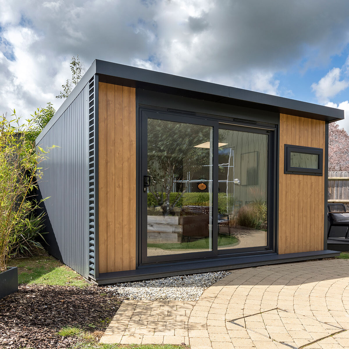 Installed Green Retreats Basebox Plus Garden Room 4.8m x 3.6m