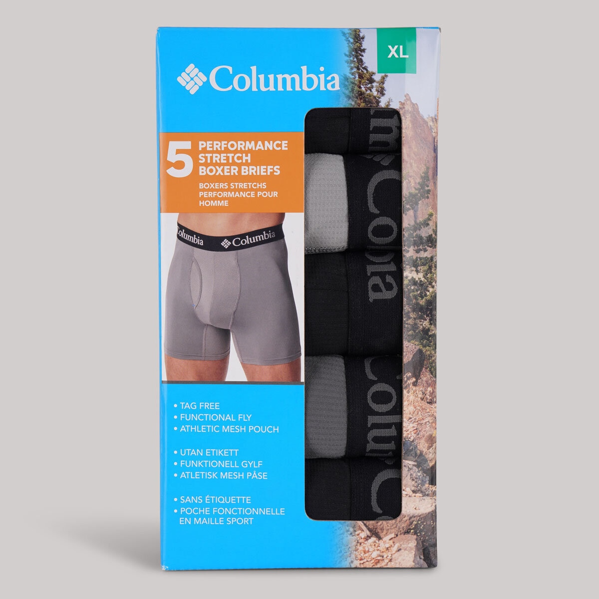 Columbia Boxer 5 Pack in Black