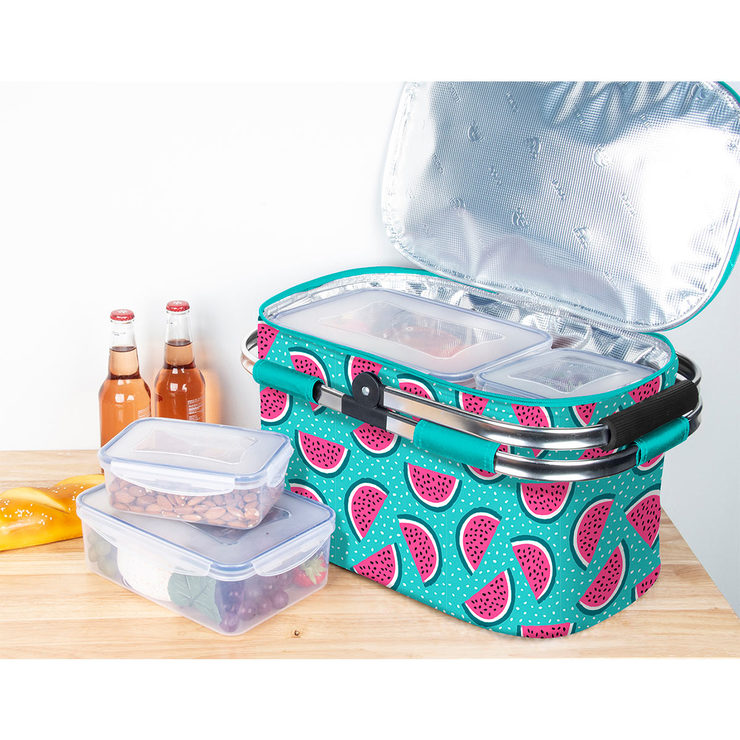 Igloo Picnic Cool Basket with 4 Piece Food Storage Set in 2 Colours