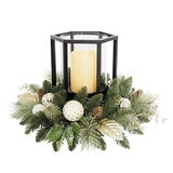 Christmas Hurricane Centerpiece - Silver / Metalic on Costco.co.uk