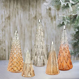Buy Glass Trees 5 Pack Gold Lifestyle Image at Costco.co.uk