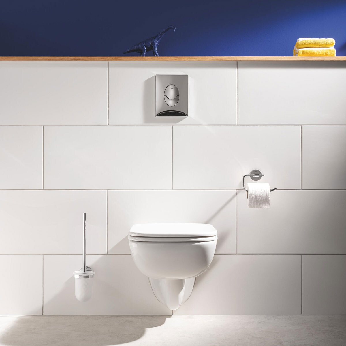 GROHE QuickFix 3-in-1 Toilet Accessories Set in Chrome