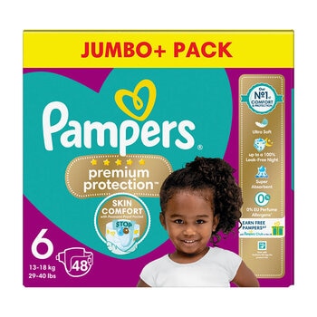 Pampers Premium Protection, Size 6, 48 Pack