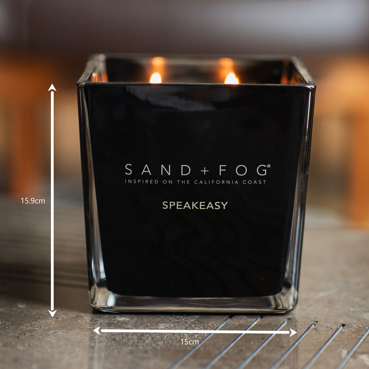 Sand & Fog Square 4 Wick Candle in 3 Scents