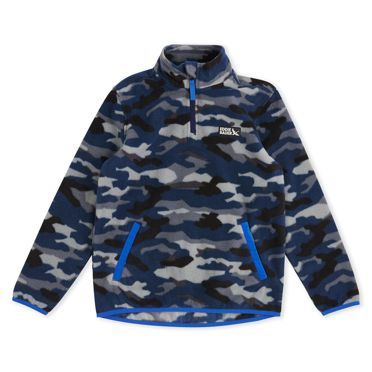 Eddie Bauer Youth Quest Pullover Fleece in Camo