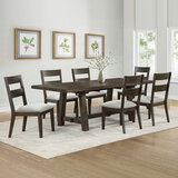 Brinley Extending Dining Table + 6 Chairs, Seats 4-6