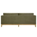 Thomasville Mokena Green Fabric 2 Seater Sofa with Storage Seats