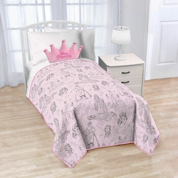 Disney Character Princess Blanket & Nogginz Cushion Set Disney Character Princess Blanket & Nogginz Cushion Set