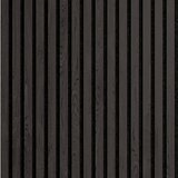 Graphite Decorative Slated Wood Wall Panel in 2 Sizes (2 panels per pack)
