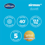 Silentnight Airmax Duvet 13.5 Tog in 4 Sizes