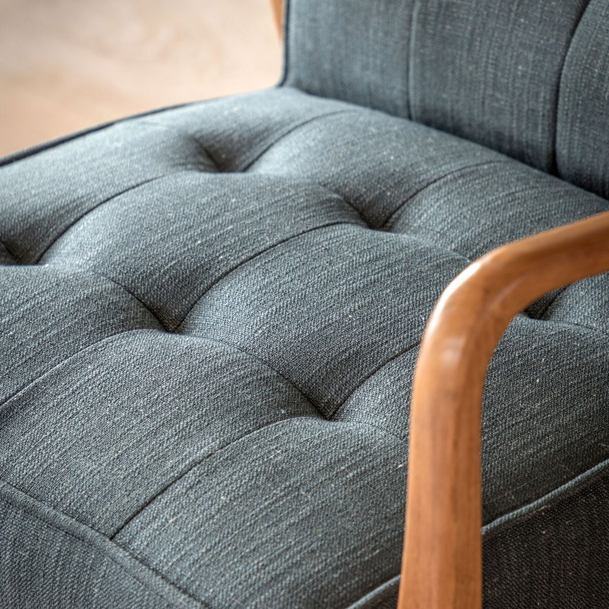 Gallery Humber Dark Grey Linen Armchair