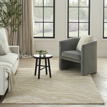 Nourison Graceful Beige Rug in 2 Sizes Nourison Graceful Beige Rug in 2 Sizes