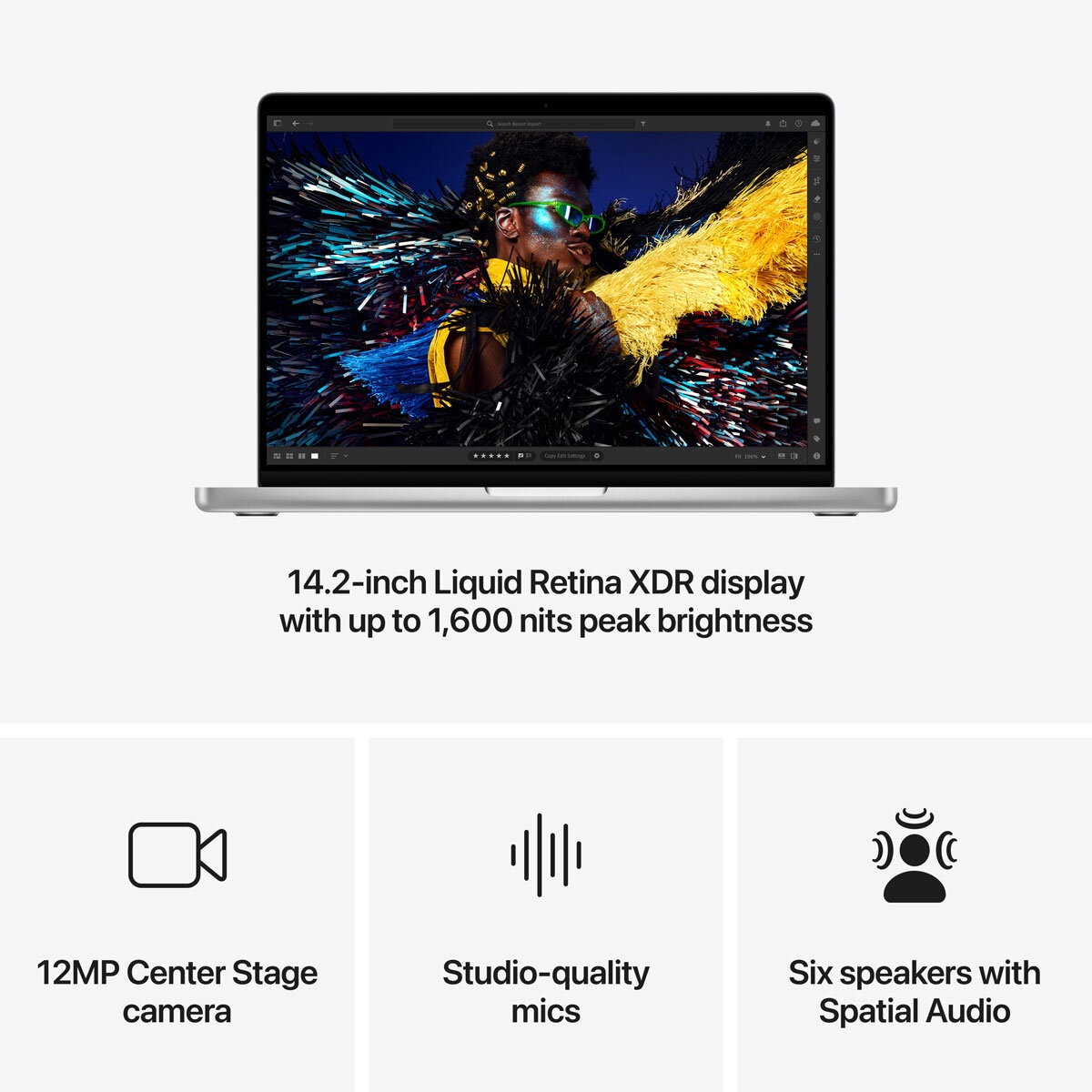 Apple MacBook Pro, Apple M4 Pro Chip 14-Core CPU, 20-Core GPU, 24GB RAM, 1TB SSD, 14 Inch in Silver at costco.co.uk