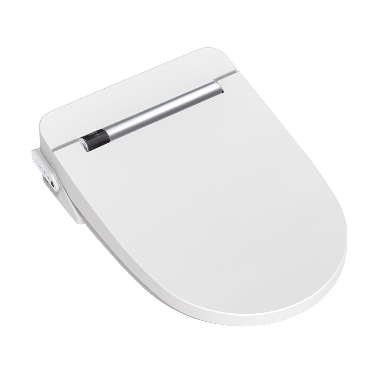 Image of Vovo smart toilet seat on white background at an angle