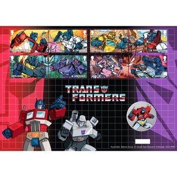 Transformers Silver Plated Royal Mail® Medal Cover