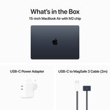 Apple MacBook Air 2023, Apple M2 Chip, 8GB RAM, 256GB SSD, 15.3 Inch in Midnight, MQKW3B/A