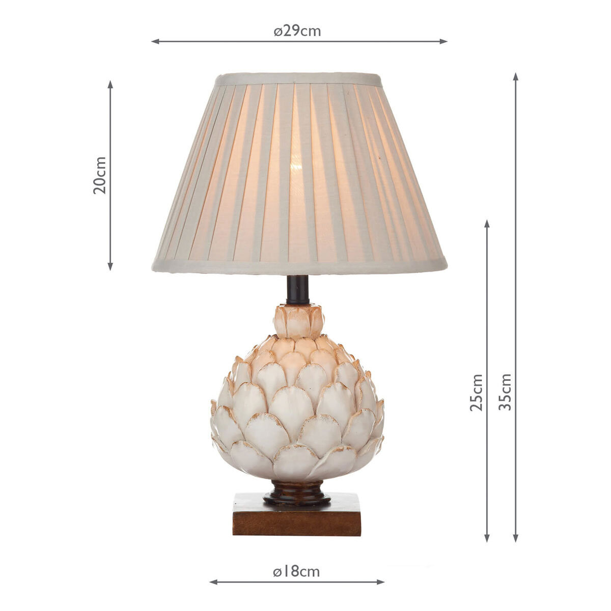 Layer Small Table Lamp Cream With Shade