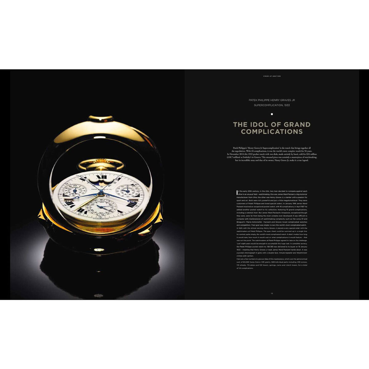 Rare watches book page spread