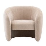 Gallery Curvo Cream Fabric Armchair