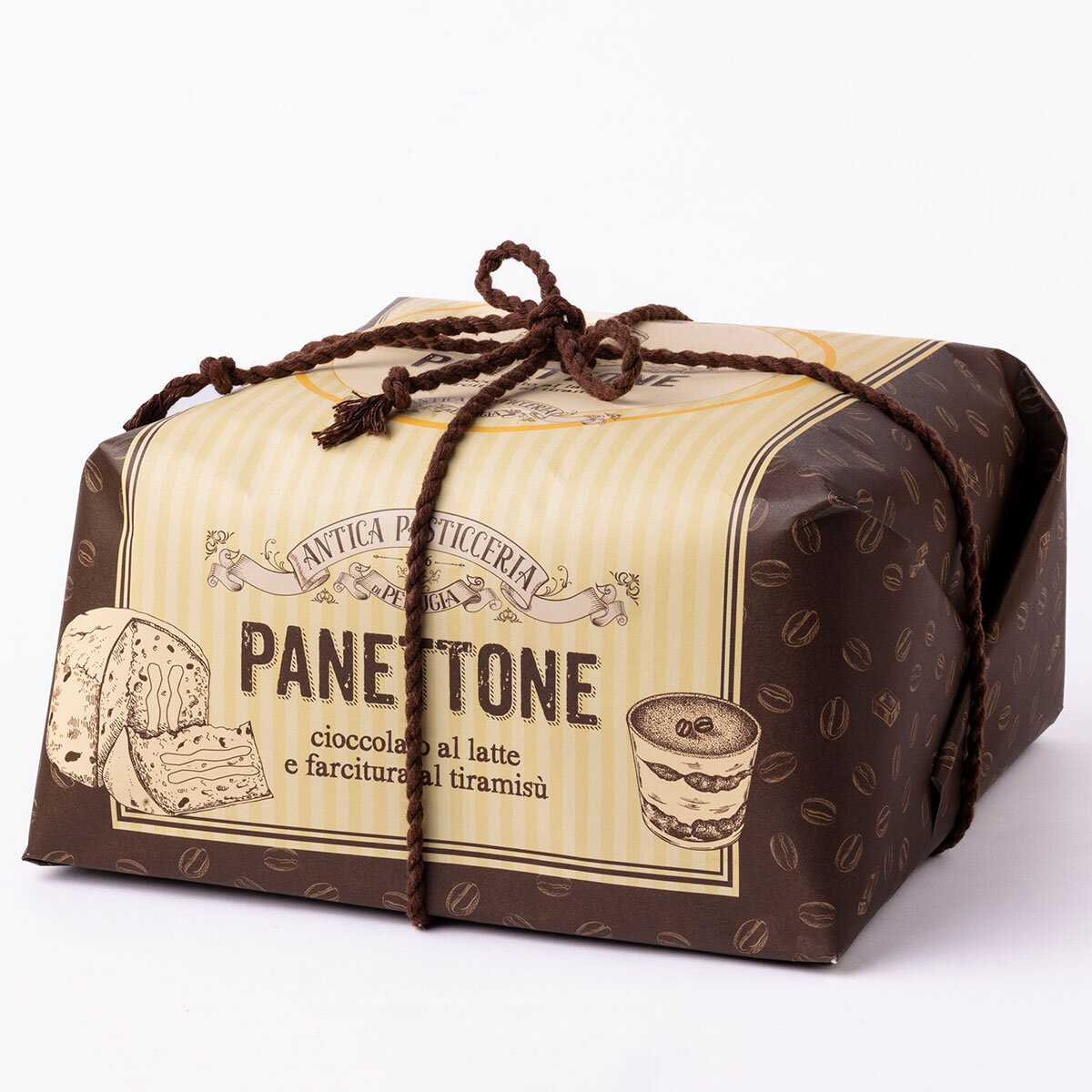 Antica Pasticceria Tiramisu & Chocolate Chip Hand Wrapped Panettone, 1kg