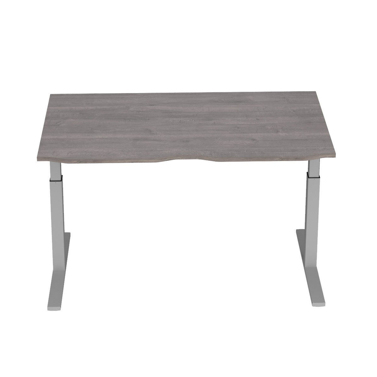 Elev8 Large Power Adjustable Height Desk, Grey Oak