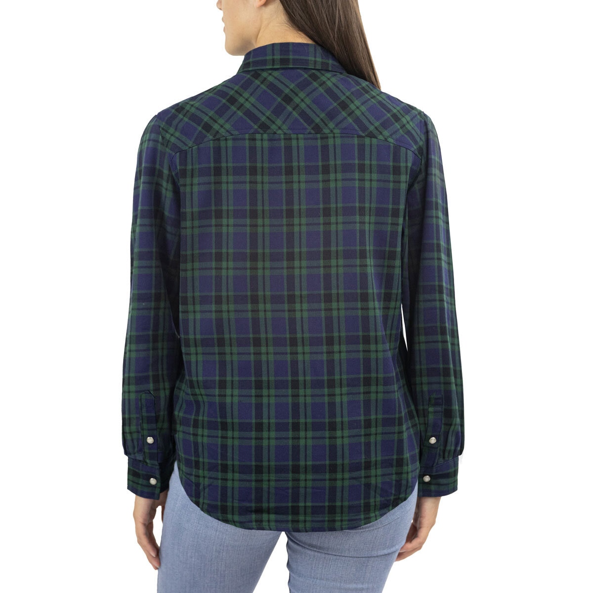 Jachs Ladies Girlfriend Shirt With Snap Buttons in Green