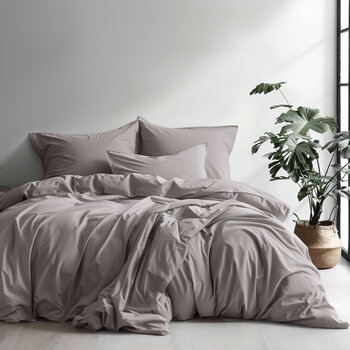 Luff 700 Thread Count 100% Organic Bamboo Duvet Set Grey in 4 Sizes