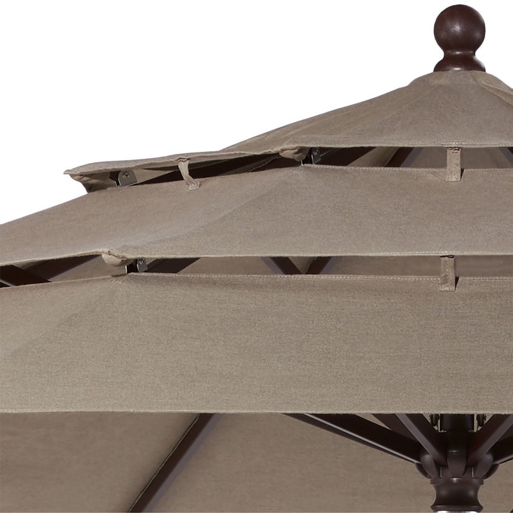 Activa ProShade 11ft 3 3m Wood Look Aluminium Market Umbrella In Cast