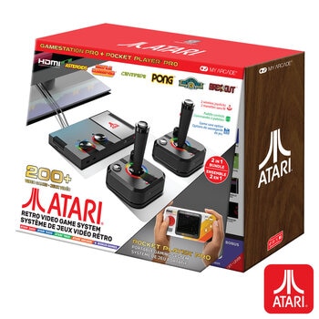 Atari Retro Video Game System & Pocket Player Pro