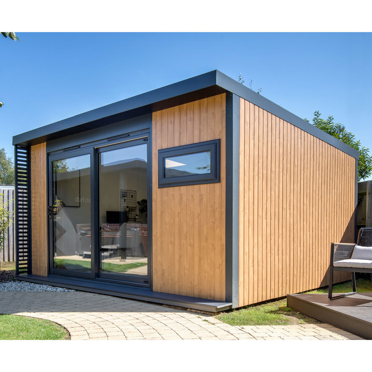 Installed Green Retreats Basebox Plus Garden Room 4.8m x 2.4m