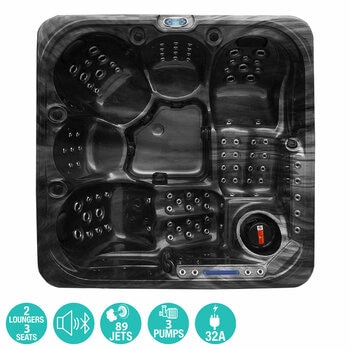 Blue Whale Spa San Julien 89-Jet 5 Person Hot Tub in 2 Colours - Delivered and Installed Blue Whale Spa San Julien 89-Jet 5 Person Hot Tub in 2 Colours - Delivered and Installed