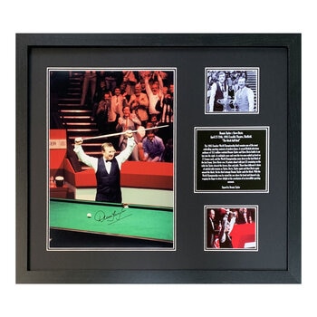 Dennis Taylor Signed Framed Snooker Photo