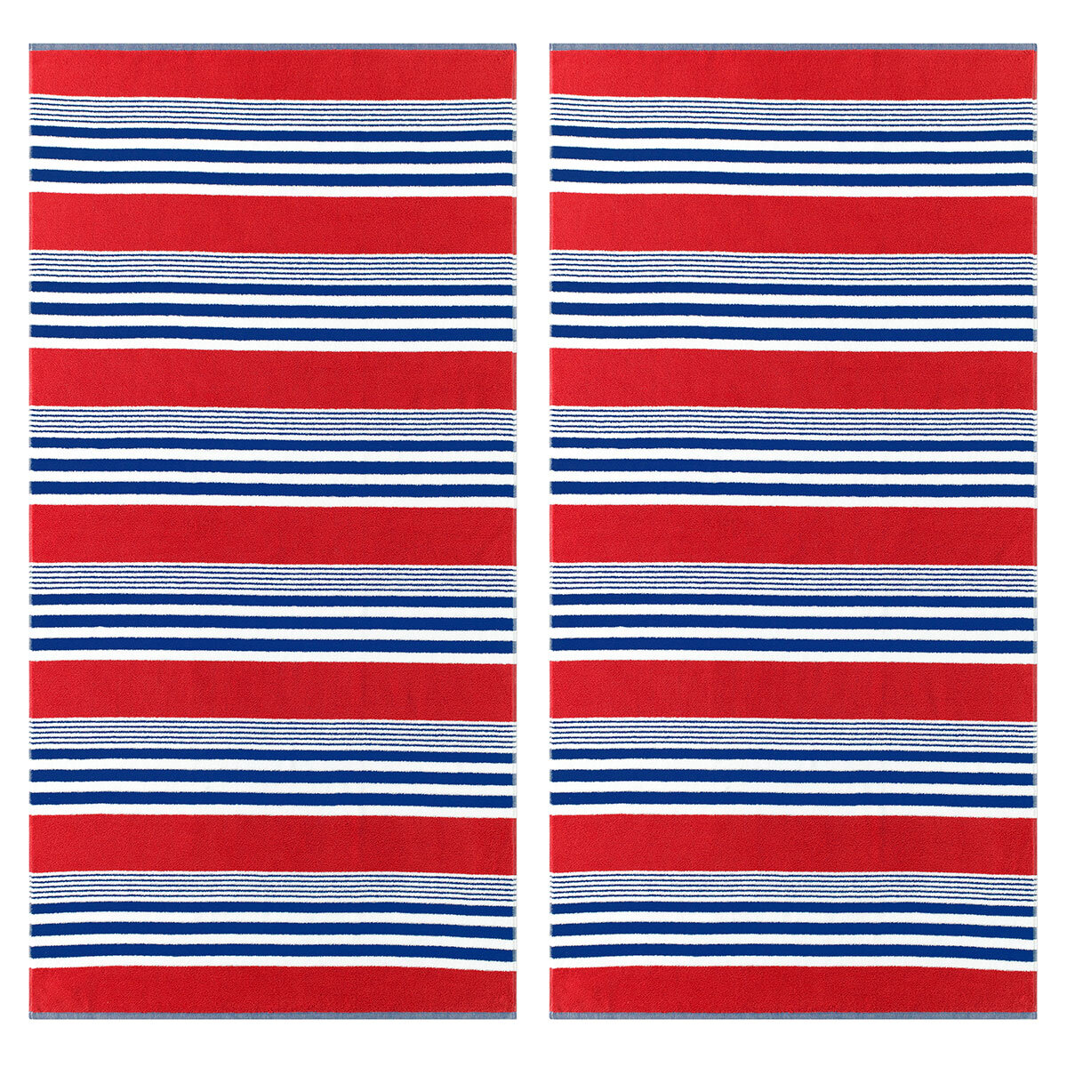 Loftex Resort Beach Towels, Pack of 2 in Horizon design