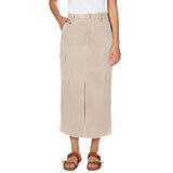 Wellworn Ladies Cargo Maxi Skirt in Sand