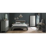 Bentley Designs Whitby Scandi Oak & Grey Dressing Table & Stool